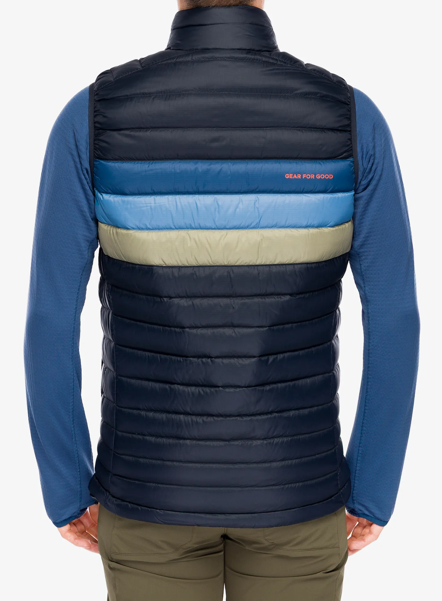 Péřová vesta Cotopaxi Fuego Down Vest - carbon stripes
