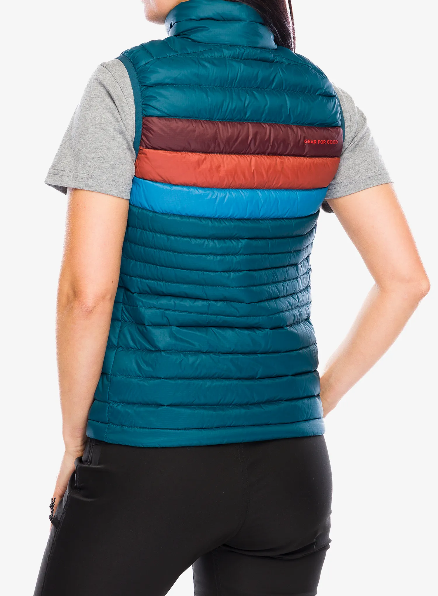 Péřová vesta dámská Cotopaxi Fuego Down Vest - abyss stripes