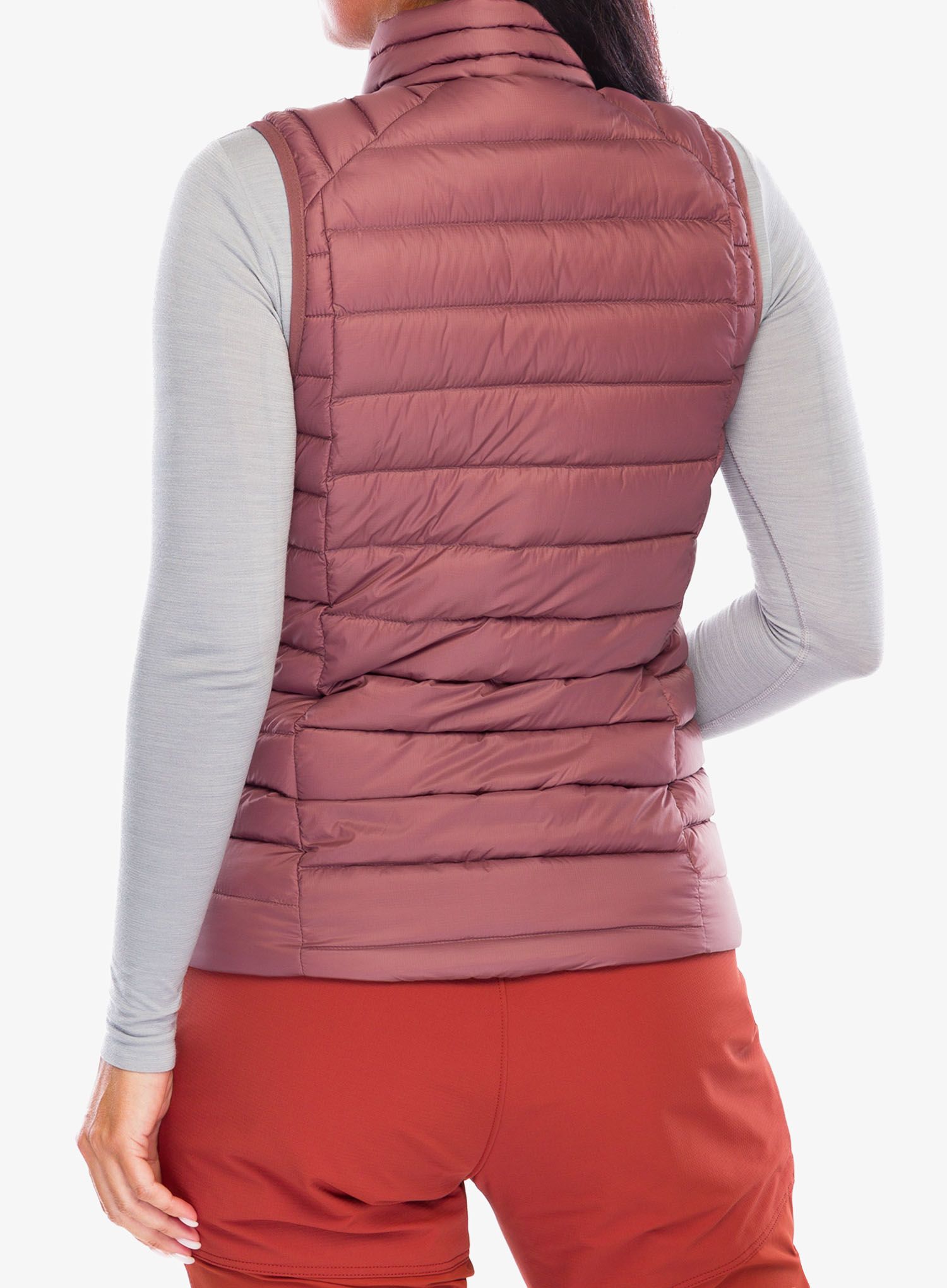 Péřová vesta dámská Patagonia Down Sweater Vest - dulse mauve