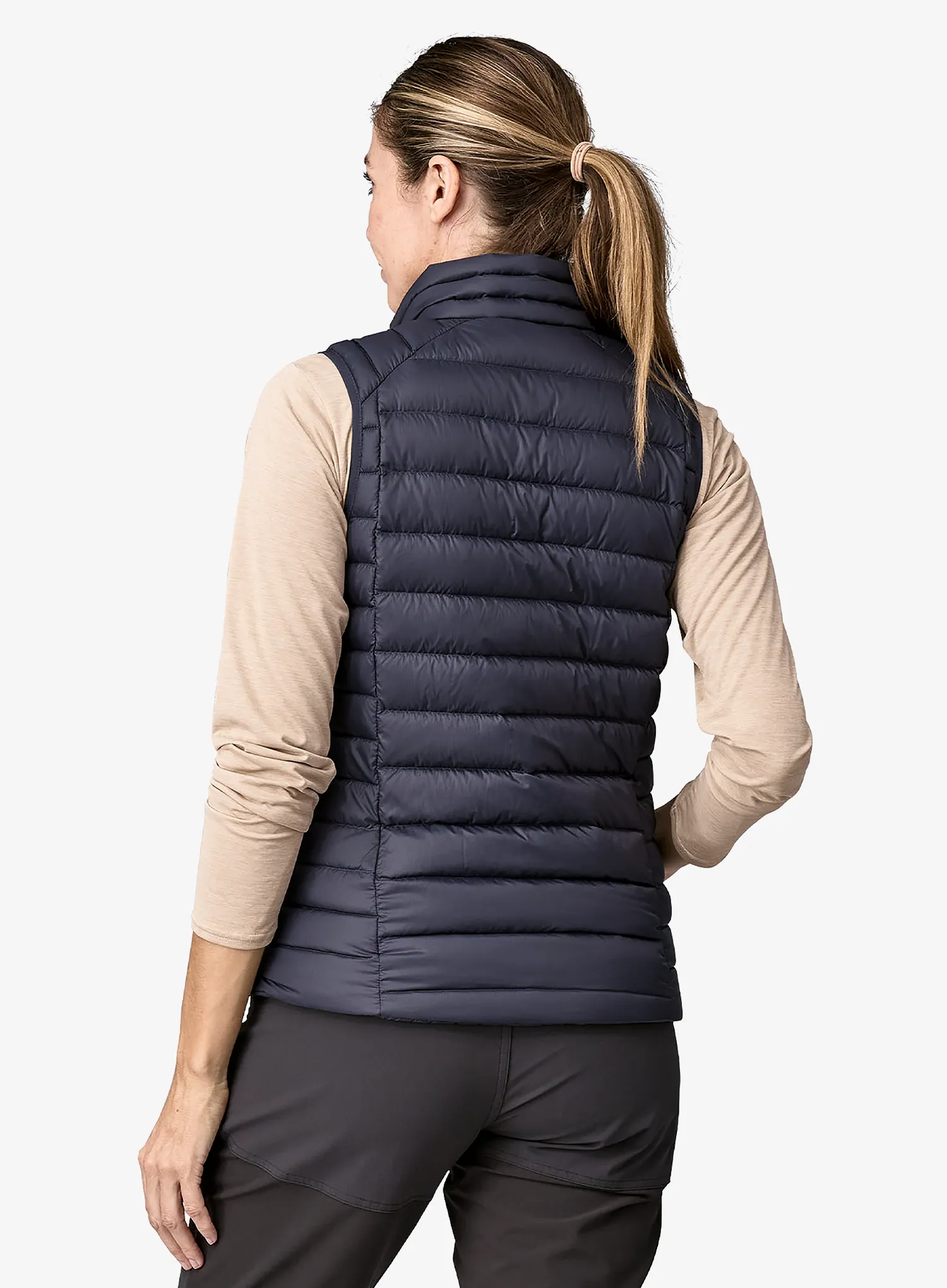 Péřová vesta dámská Patagonia Down Sweater Vest - smolder blue