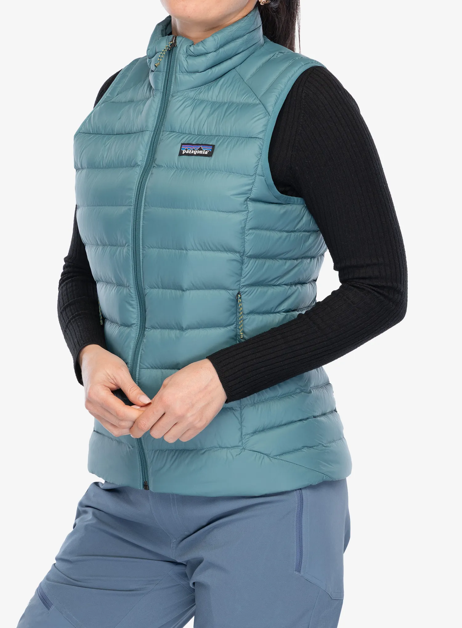 Péřová vesta dámská Patagonia Down Sweater Vest - wetland blue
