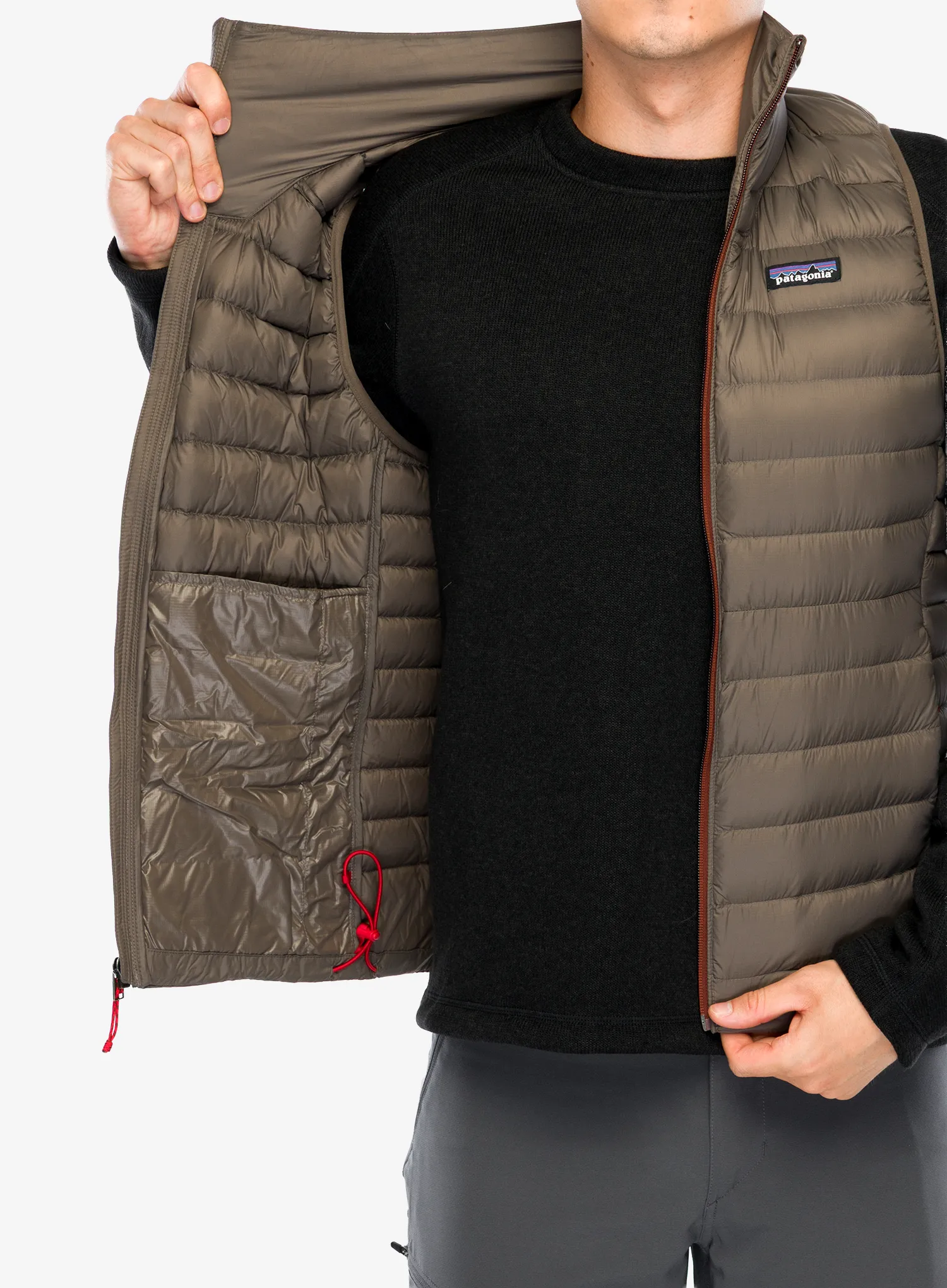 Péřová vesta Patagonia Down Sweater Vest - marlow brown