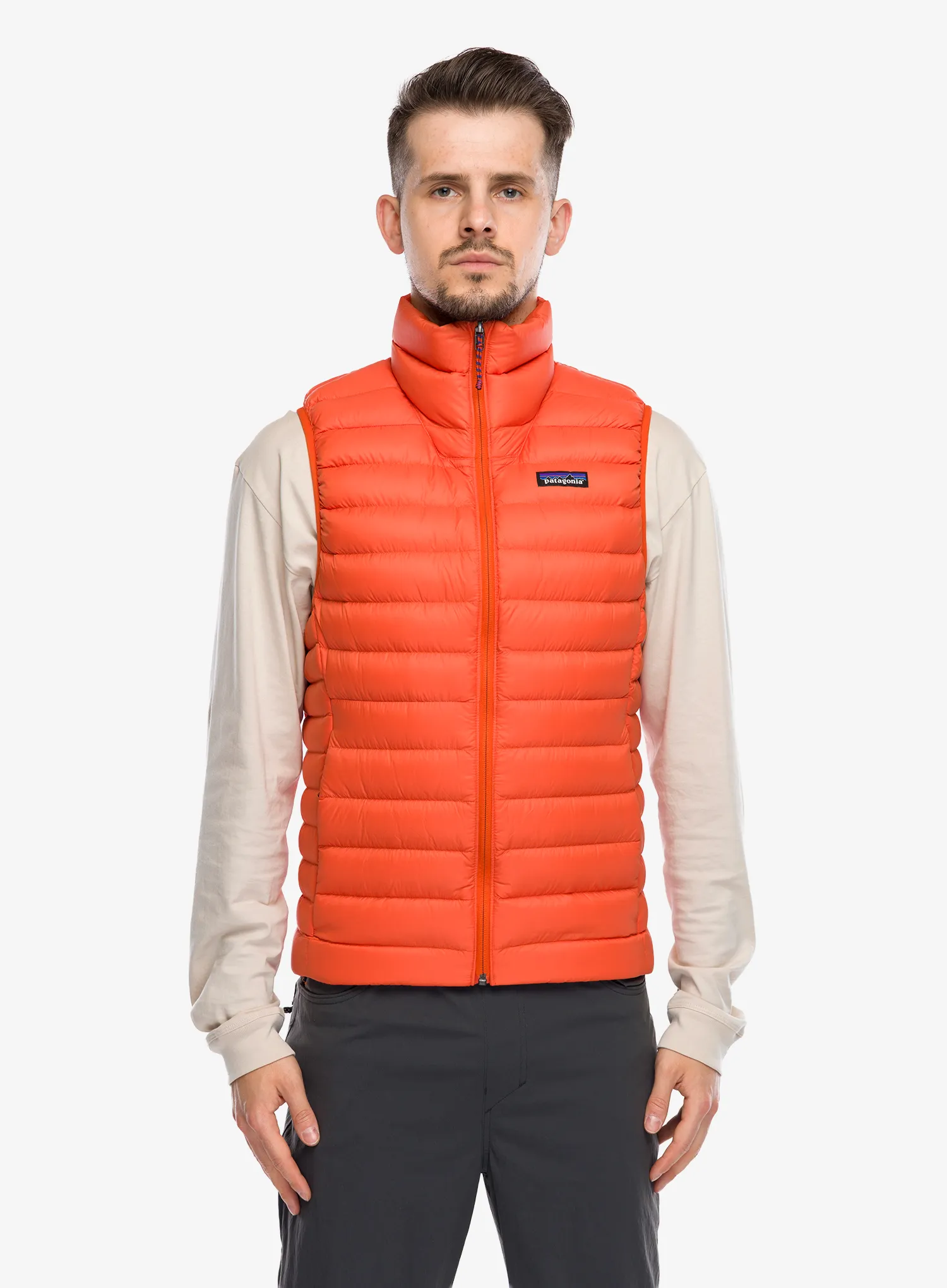 Péřová vesta Patagonia Down Sweater Vest - pollinator orange