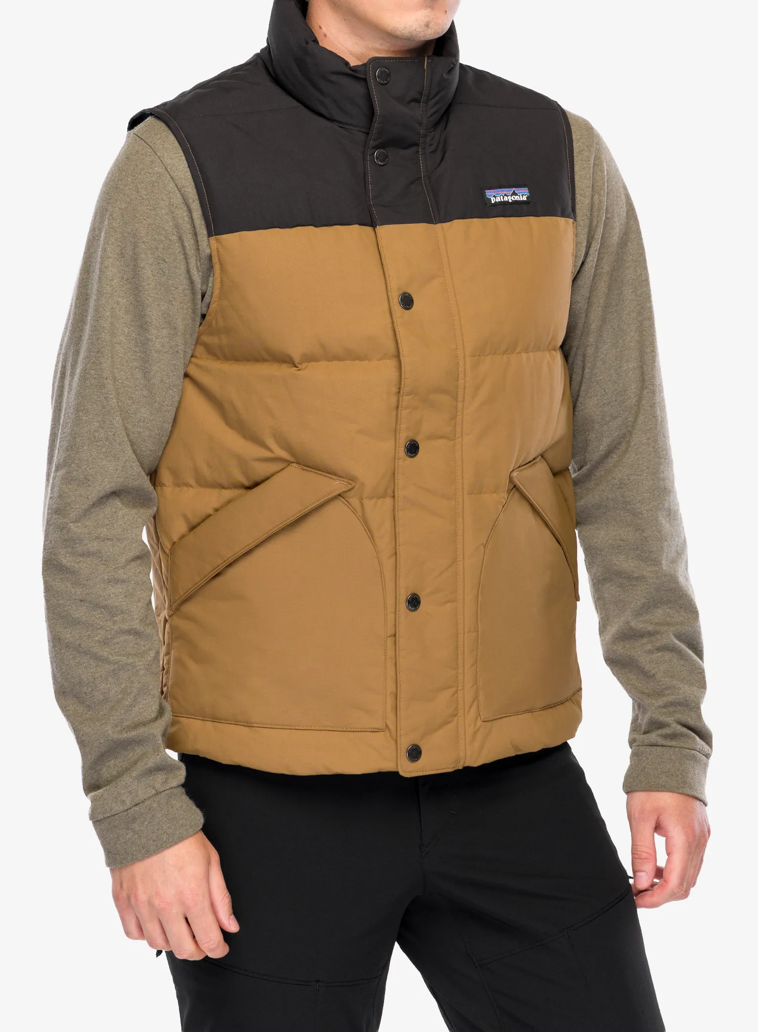 Péřová vesta Patagonia Downdrift Vest - coriander brown