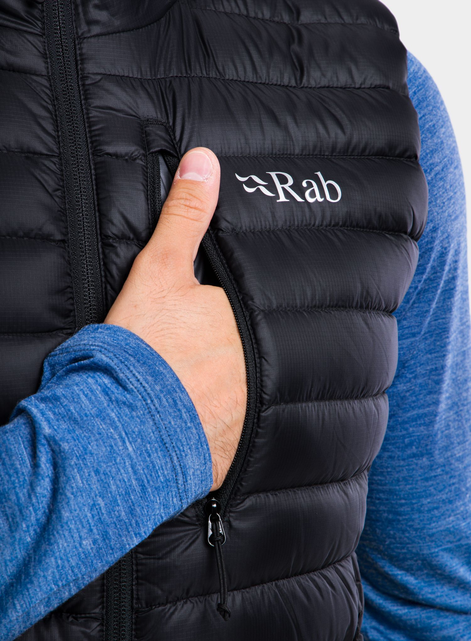 Péřová vesta Rab Microlight Vest - black