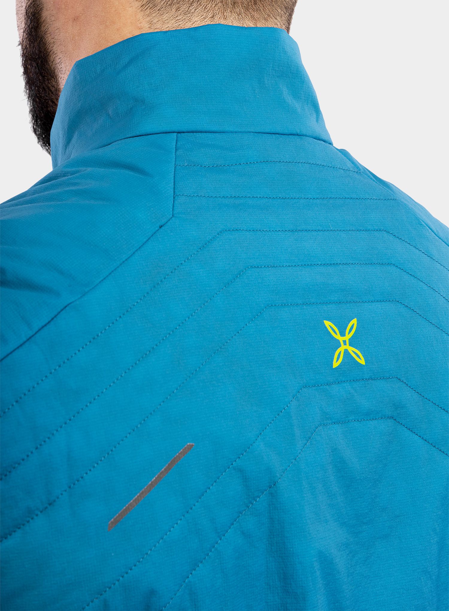 Trekingová vesta Montura Connect Pro Vest - teal blue/acid green