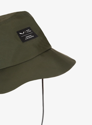Turistický klobouk Salewa Puez PTX Rain Hat - dark olive
