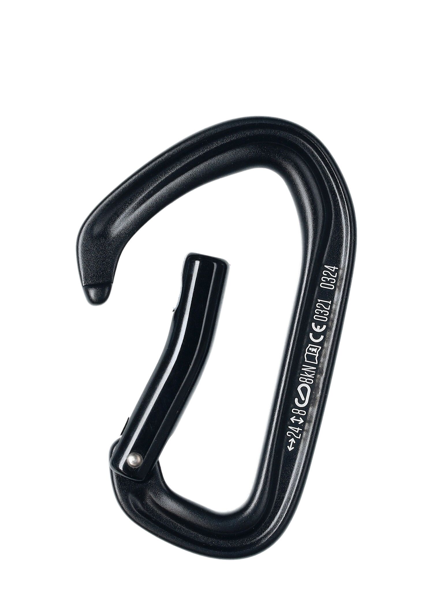 Karabina Black Diamond HotForge Bent Gate - black