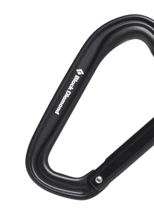 Karabina Black Diamond HotForge Straight Gate - black