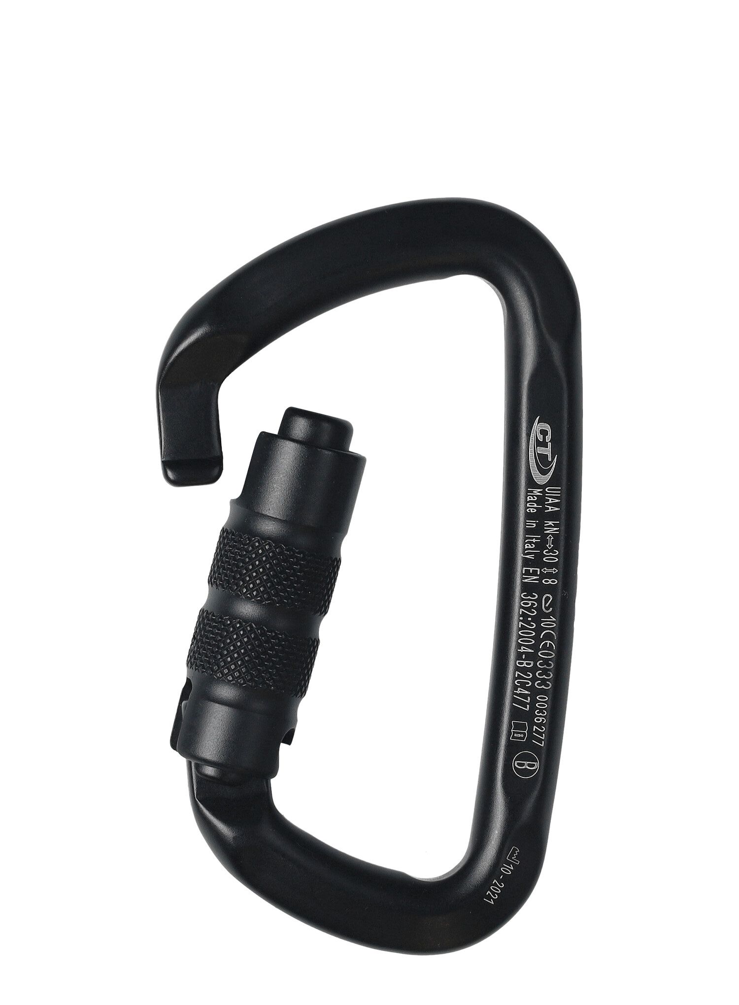 Horolezecká karabina Climbing Technology/SKYLOTEC D-Shape CF TG - black