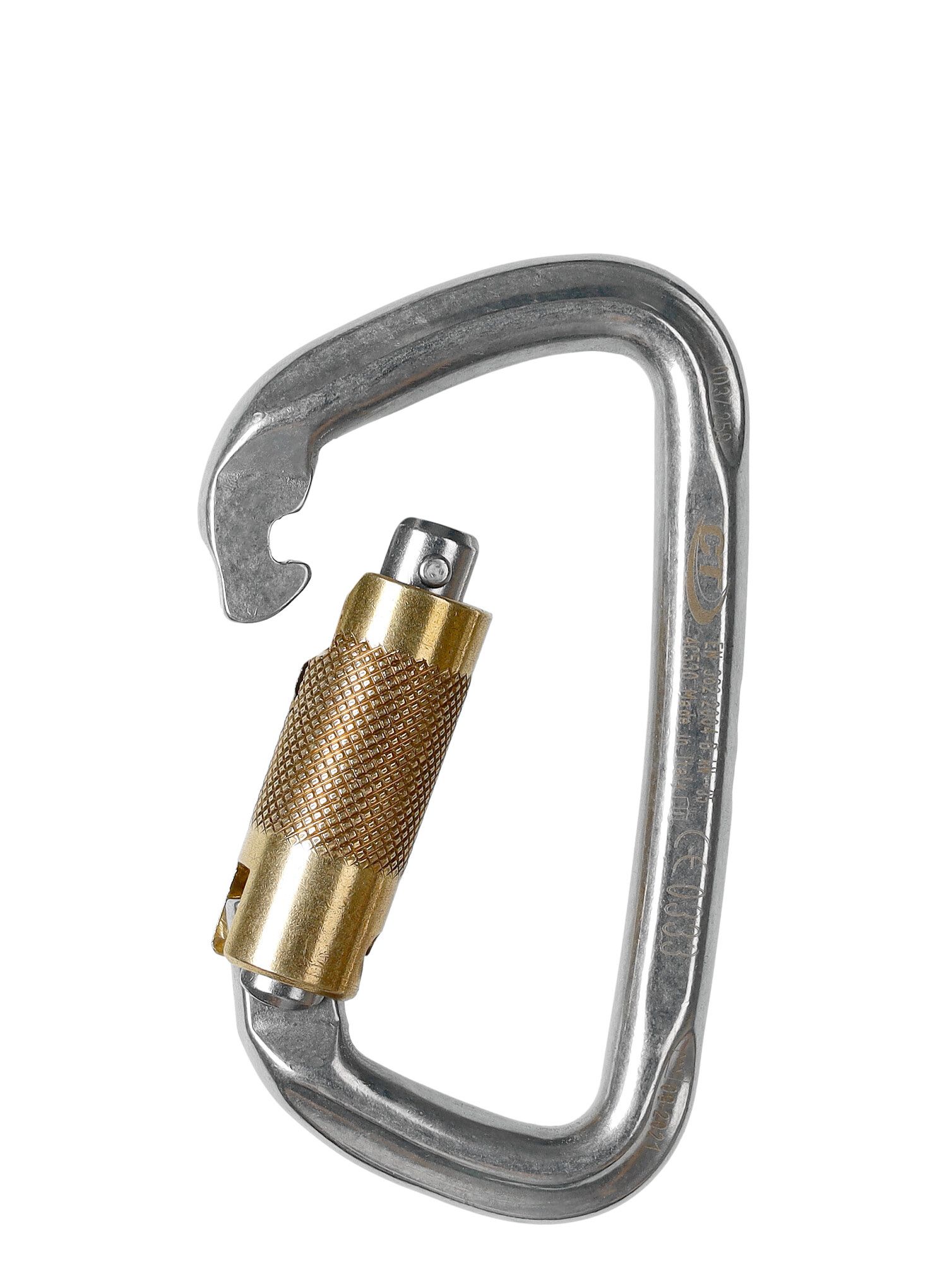 Horolezecká karabina Climbing Technology/SKYLOTEC D-Shape Stainless Steel TG - steel