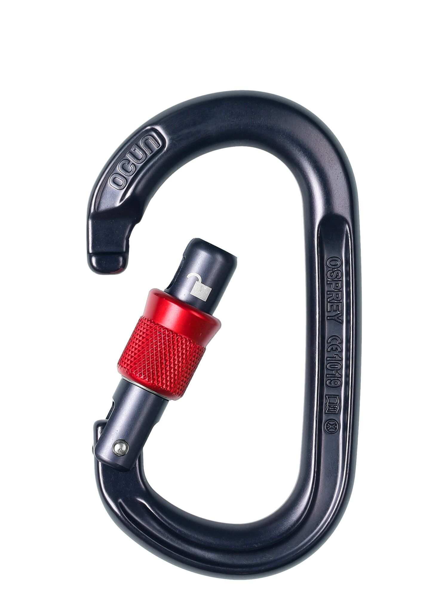 Karabina Ocun Osprey Screw - anthracite/red