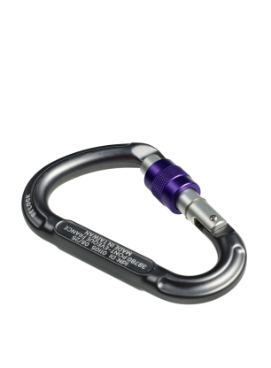 Horolezecká karabina Beal Be Lock Screw - darkstone