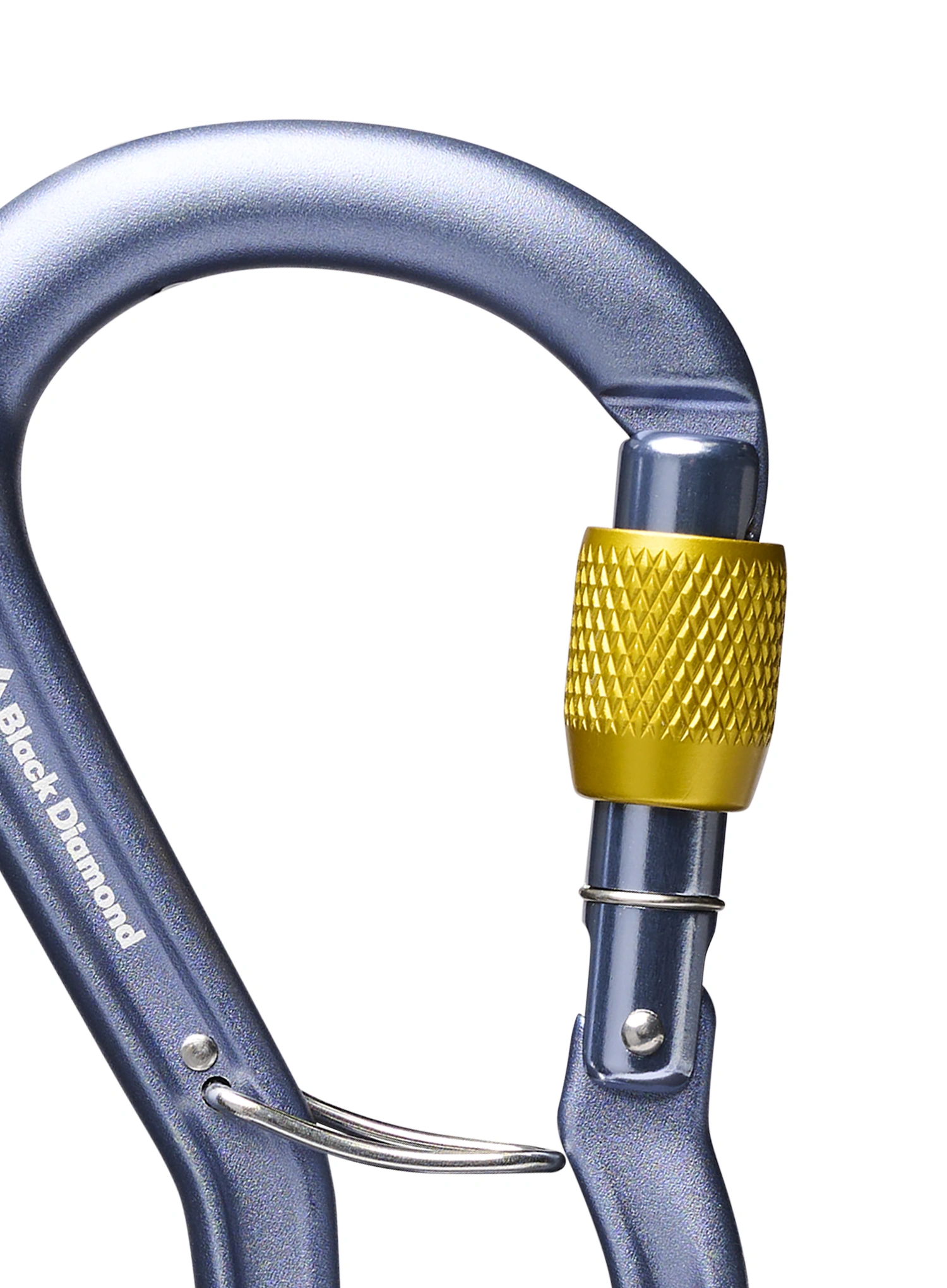 Horolezecká karabina Black Diamond Gridlock Screwgate Carabiner - gray
