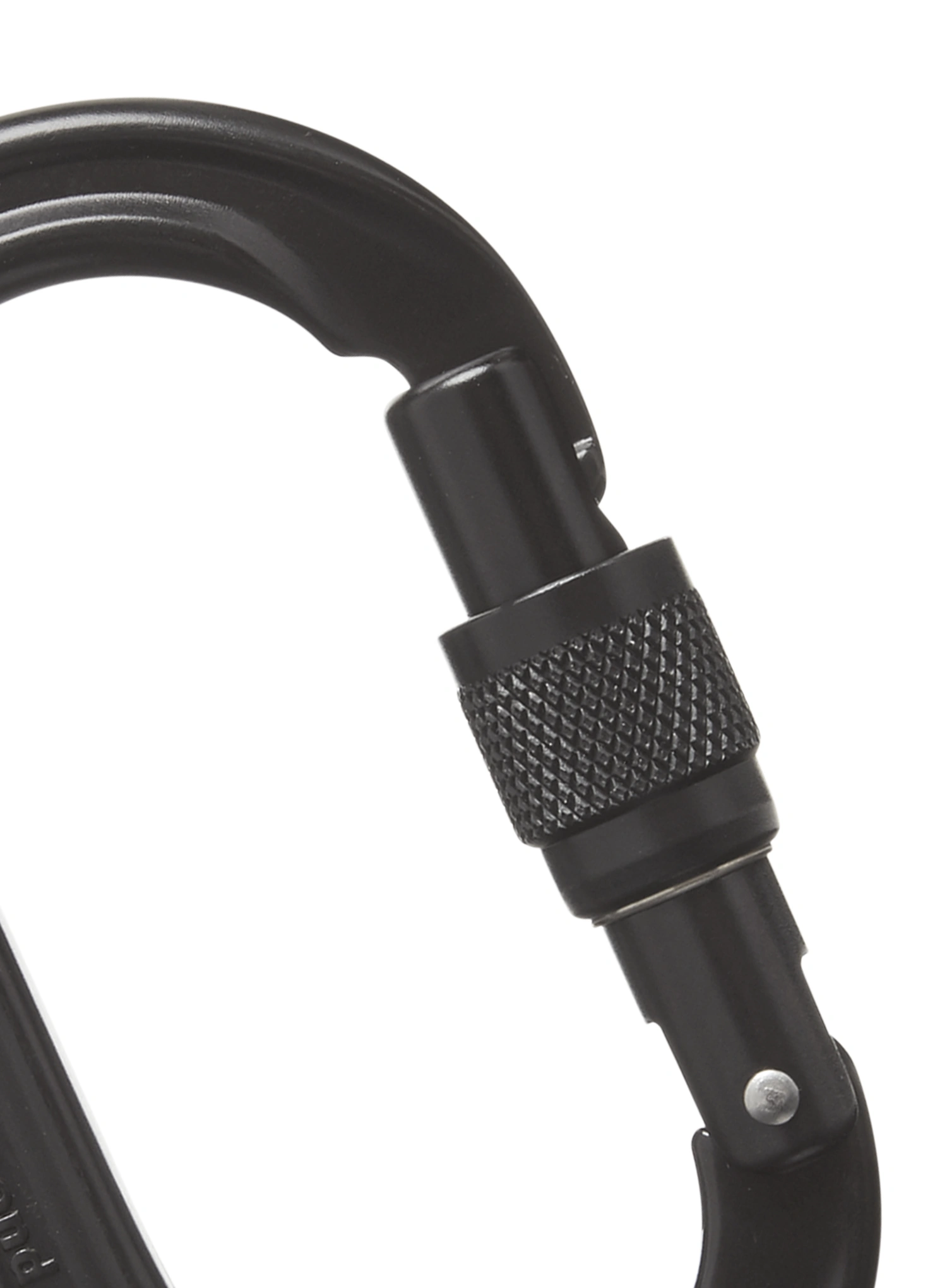 Horolezecká karabina Black Diamond Oval Keylock Screwgate Carabiner - black