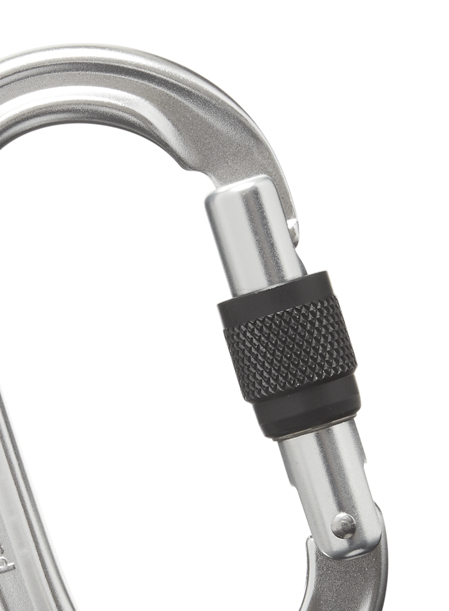 Horolezecká karabina Black Diamond Oval Keylock Screwgate Carabiner - polished