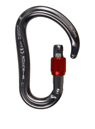 Horolezecká karabina Camp Atom Lock - gun metal
