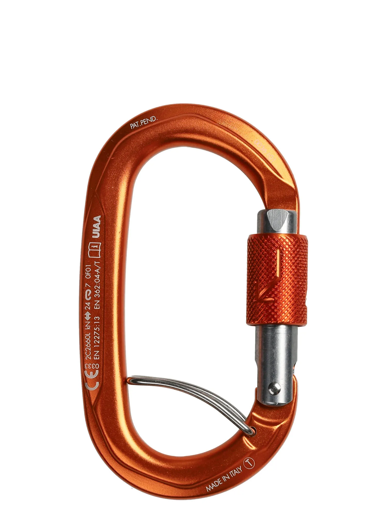 Horolezecká karabina SKYLOTEC Obx BGL - titanium/orange/titanium