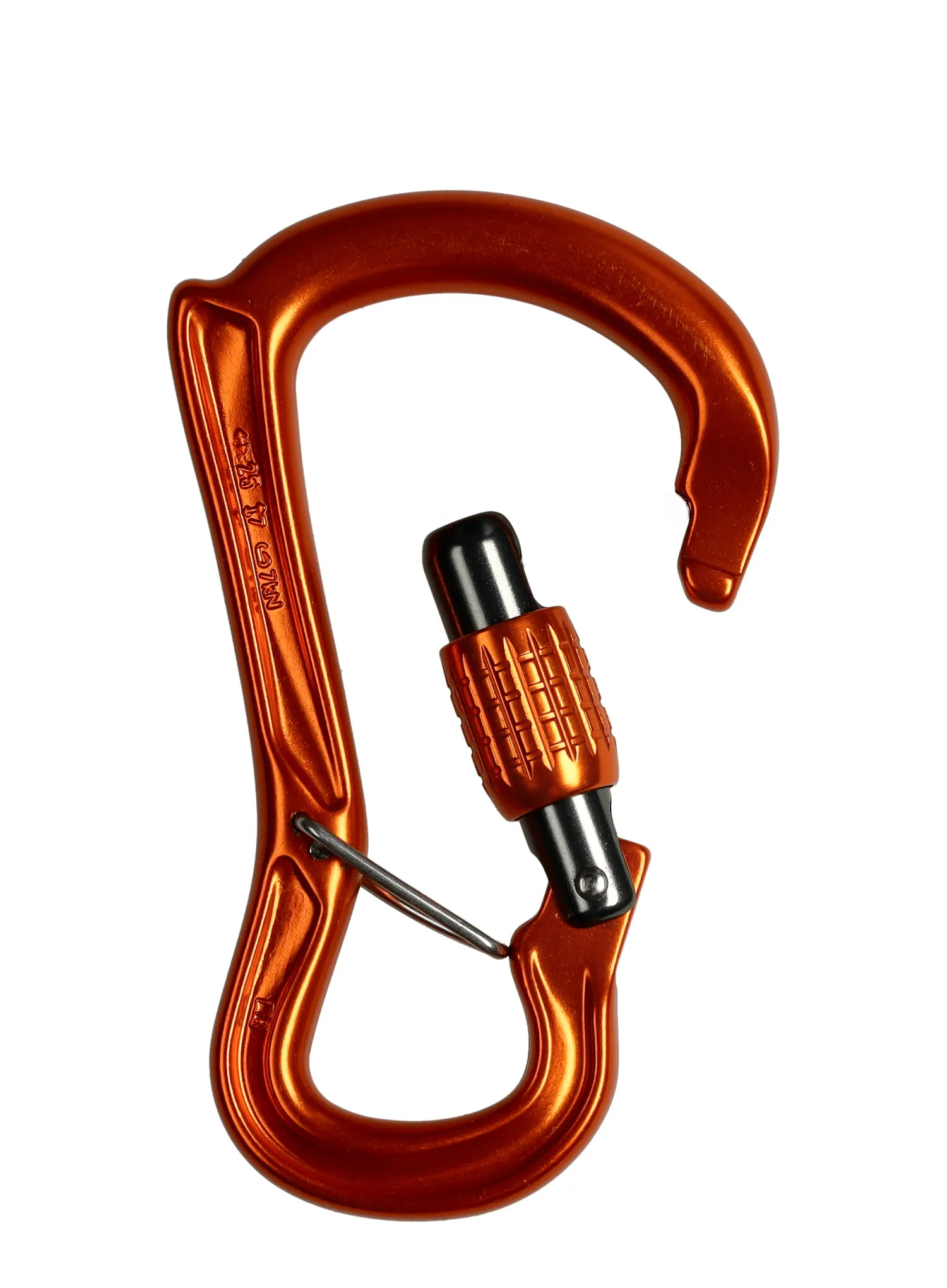 Horolezecká karabina DMM Ceros Screwgate - orange