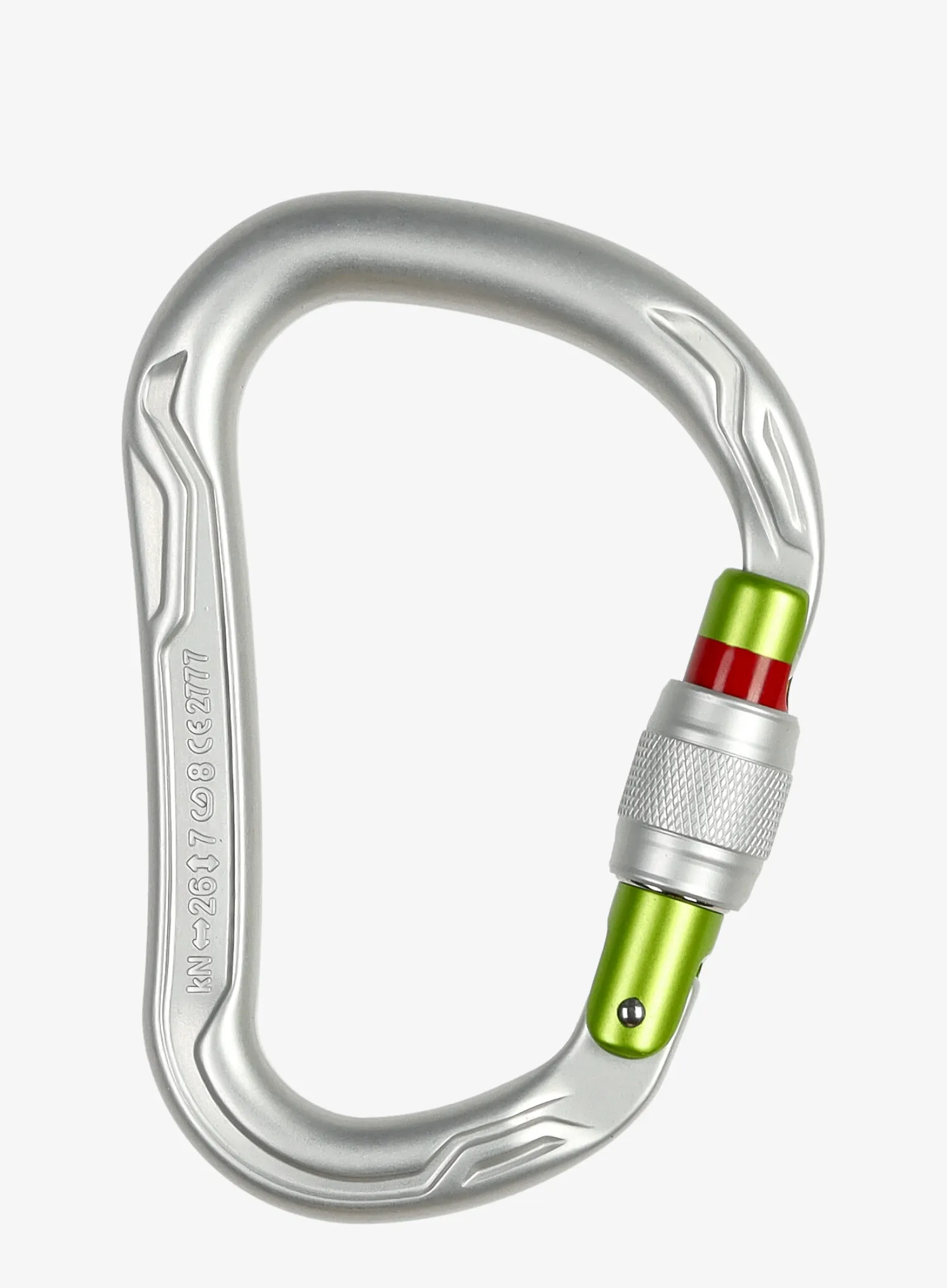 Horolezecká karabina Edelrid HMS Big Bo Screw - silver