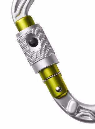 Horolezecká karabina Edelrid HMS Bullet PermaLock - silver