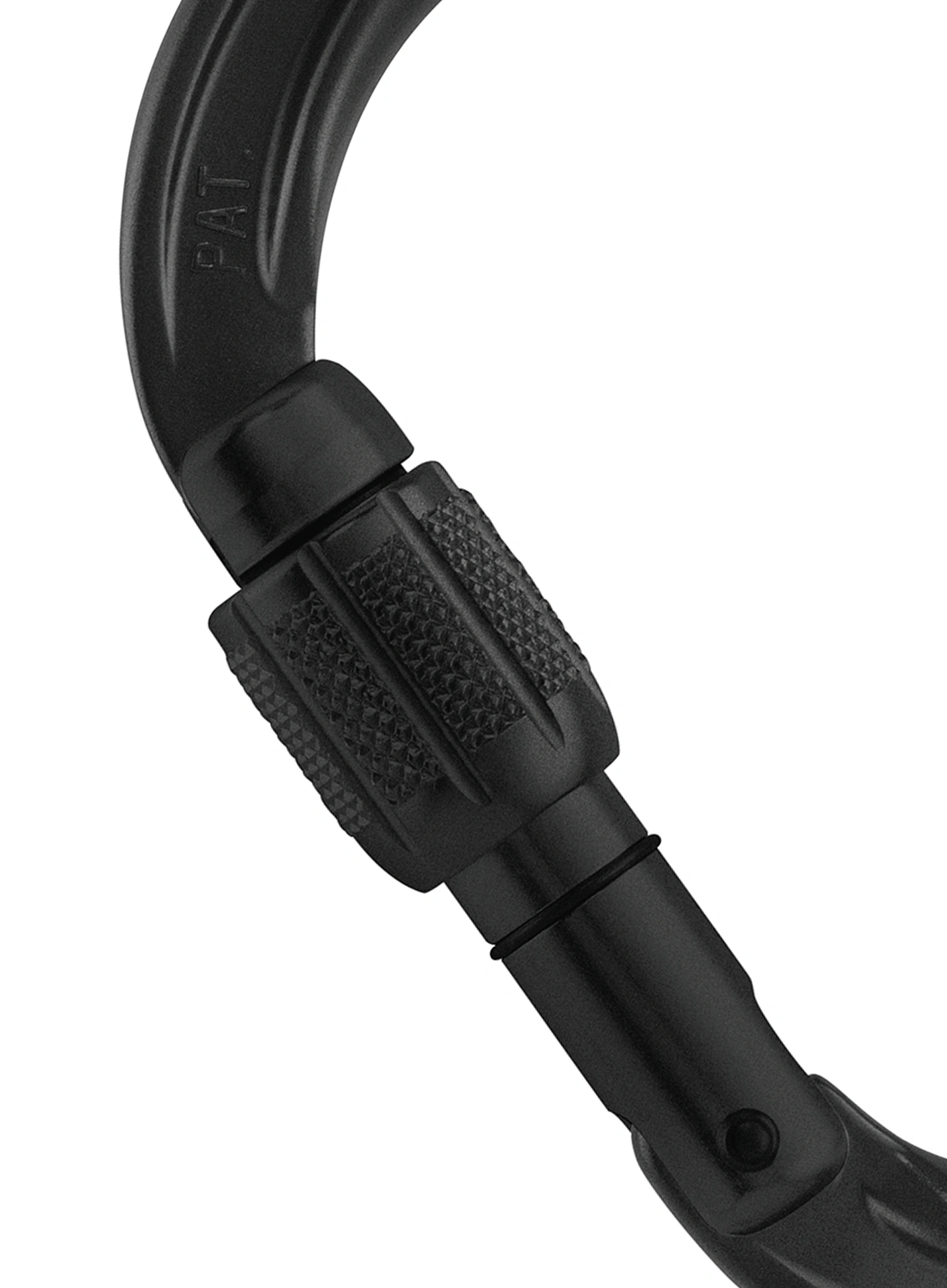 Horolezecká karabina Petzl Attache Screw-Lock - black