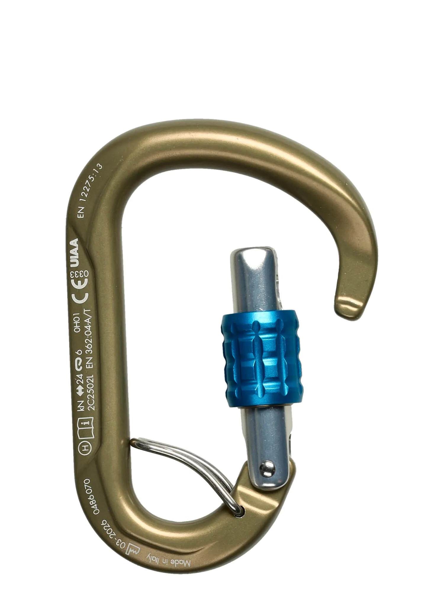 Horolezecká karabina SKYLOTEC Tondo SGL HC - hard coated / lightblue