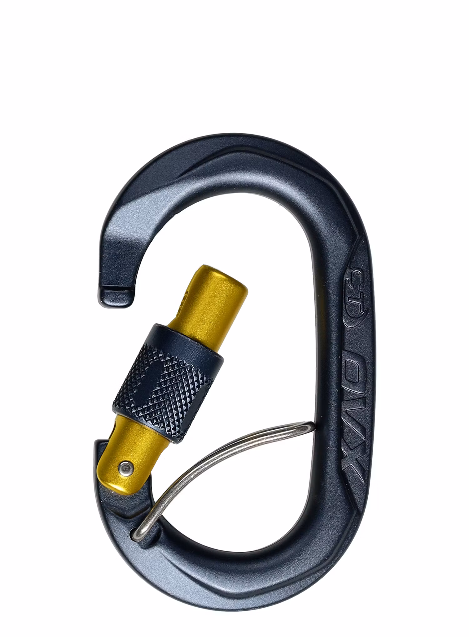 Karabina s pojistkou Climbing Technology/SKYLOTEC OVX SGL - anthracite/mustard