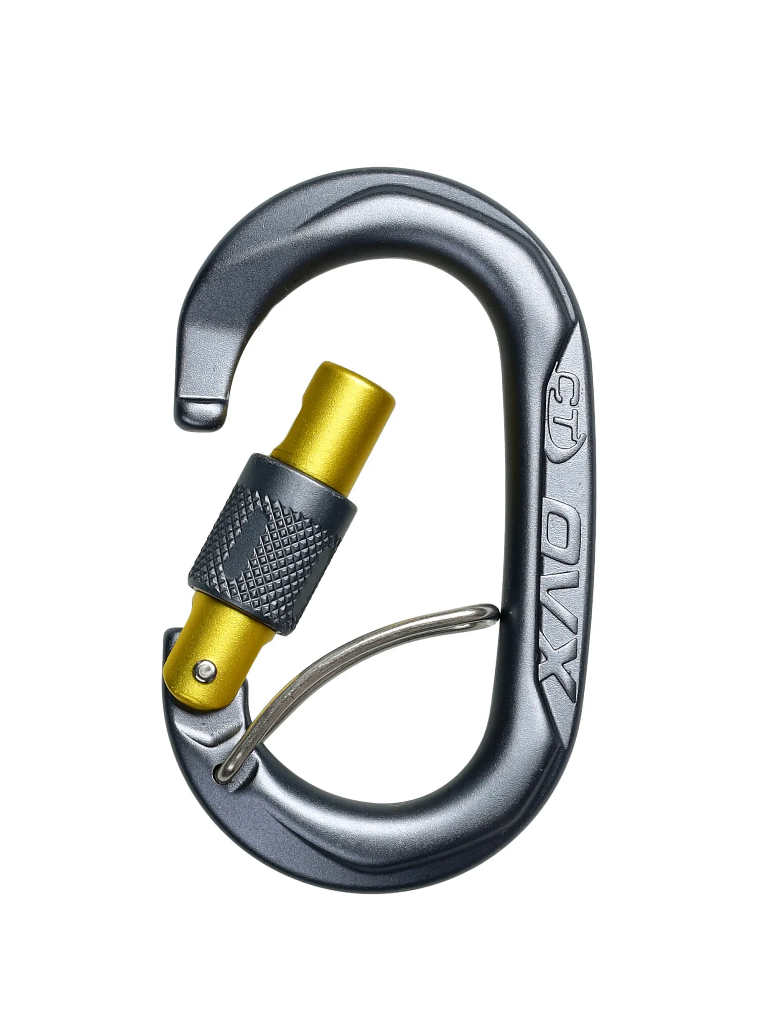 Karabina s pojistkou Climbing Technology/SKYLOTEC OVX SGL - mustard/anthracite