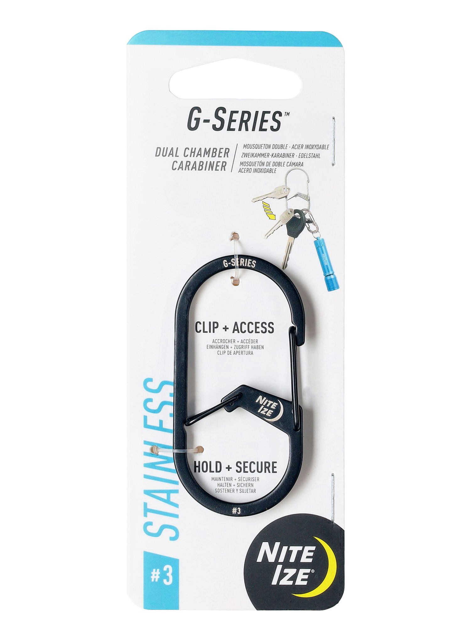 Karabina Nite Ize G-Series Dual Chamber Carabiner 3 - black