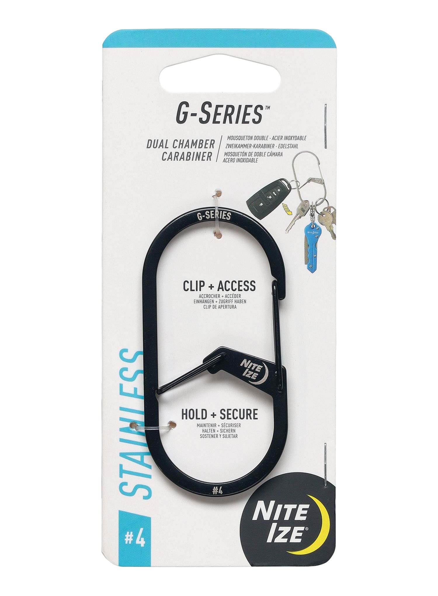 Karabina Nite Ize G-Series Dual Chamber Carabiner 4 - black
