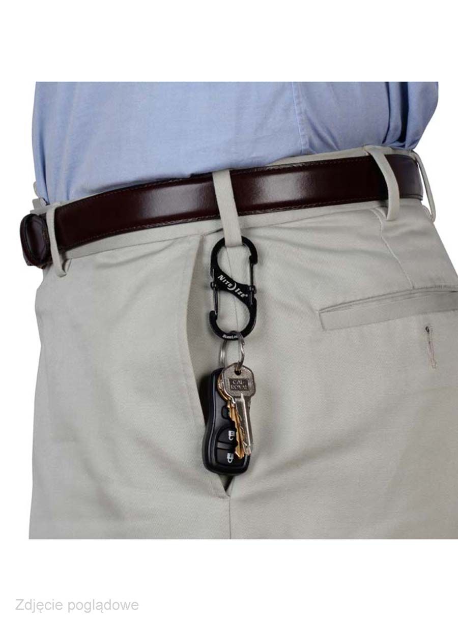 Karabina Nite Ize S-Biner 4 Slide Lock - black