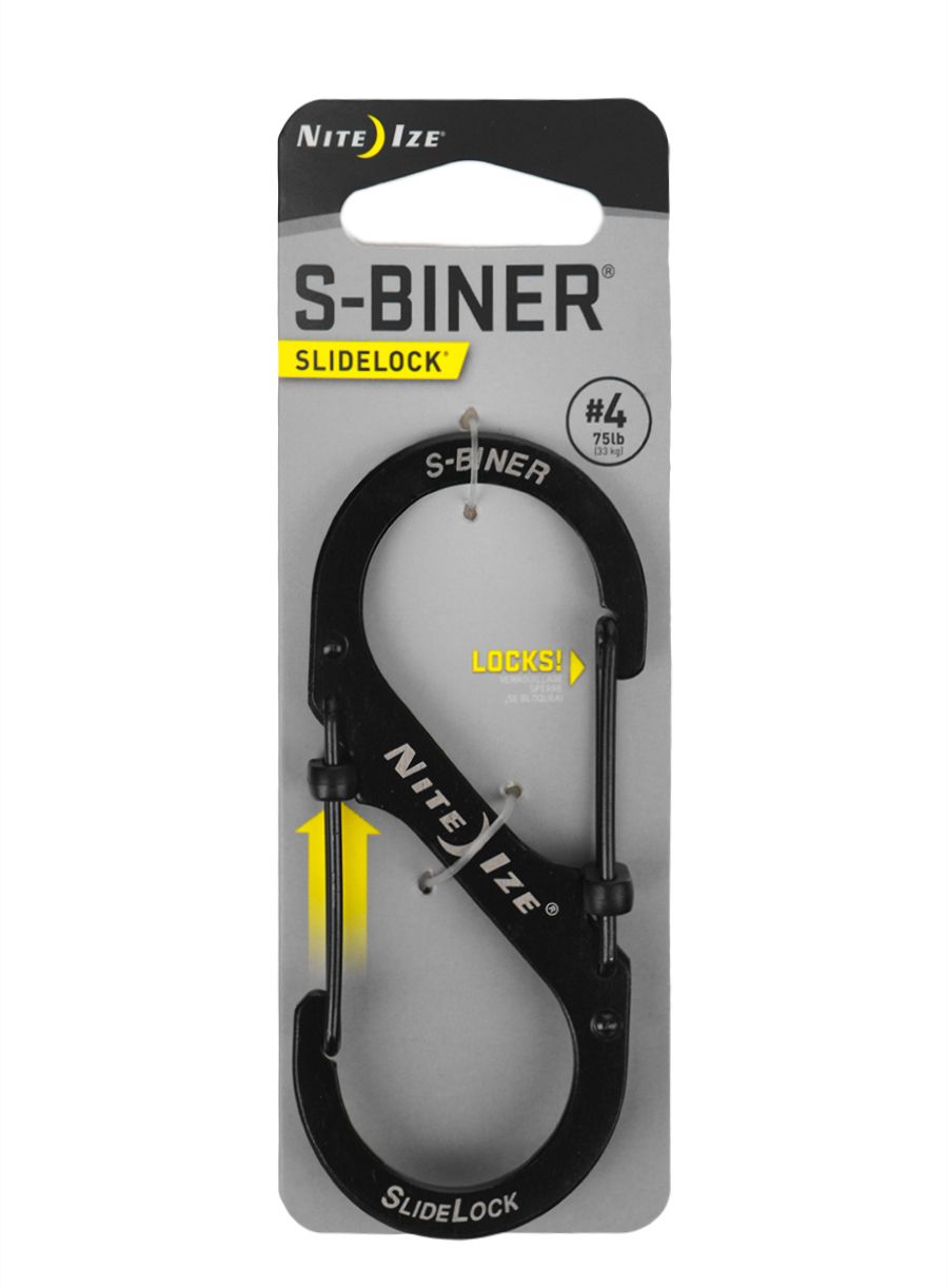 Karabina Nite Ize S-Biner 4 Slide Lock - black
