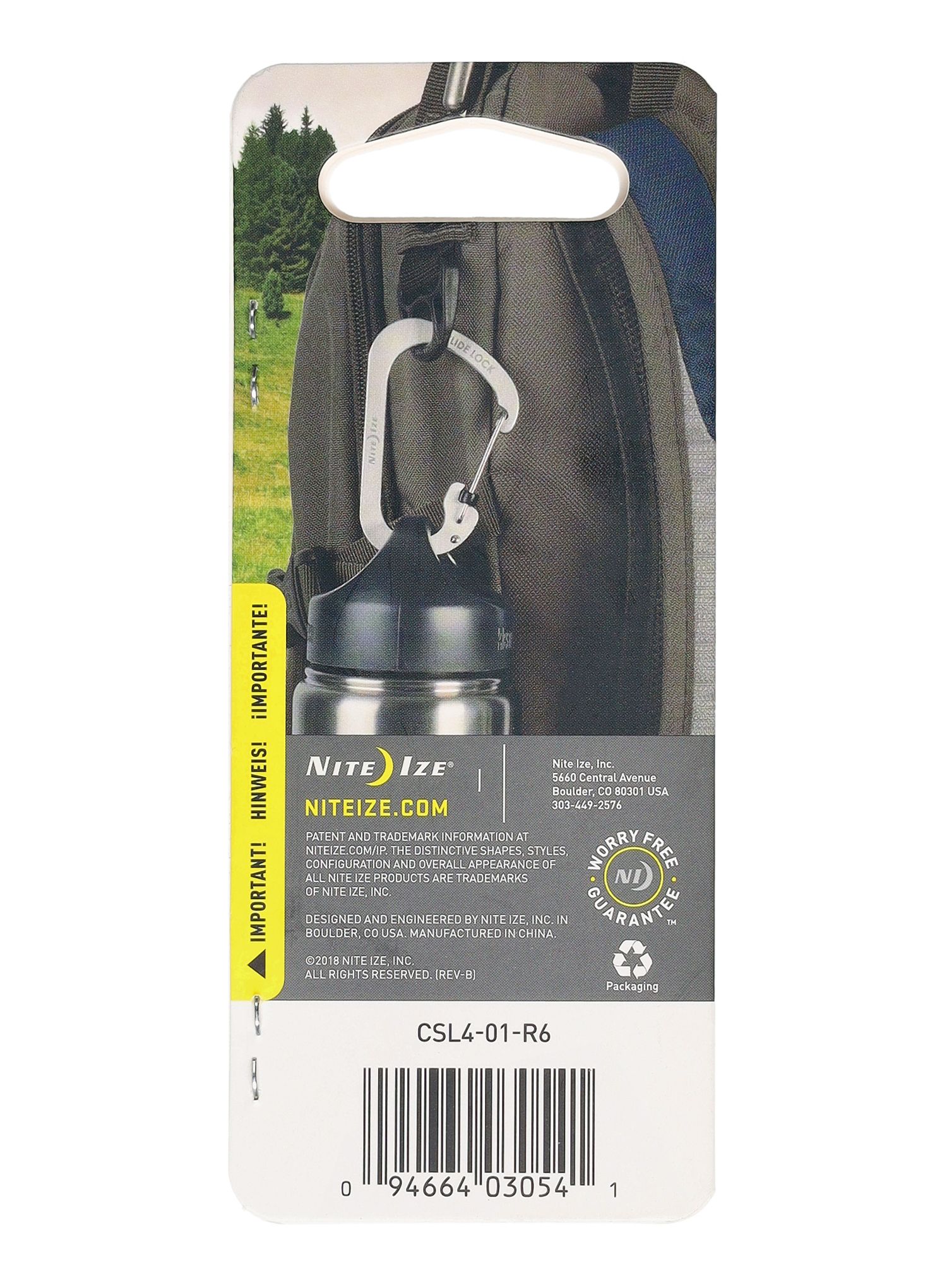 Karabina Nite Ize SlideLock Carabiner 4 - black