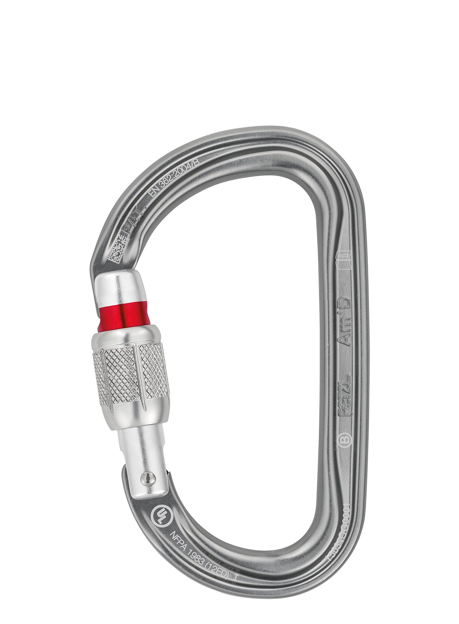 Karabina Petzl Am'D Screw-Lock - silver