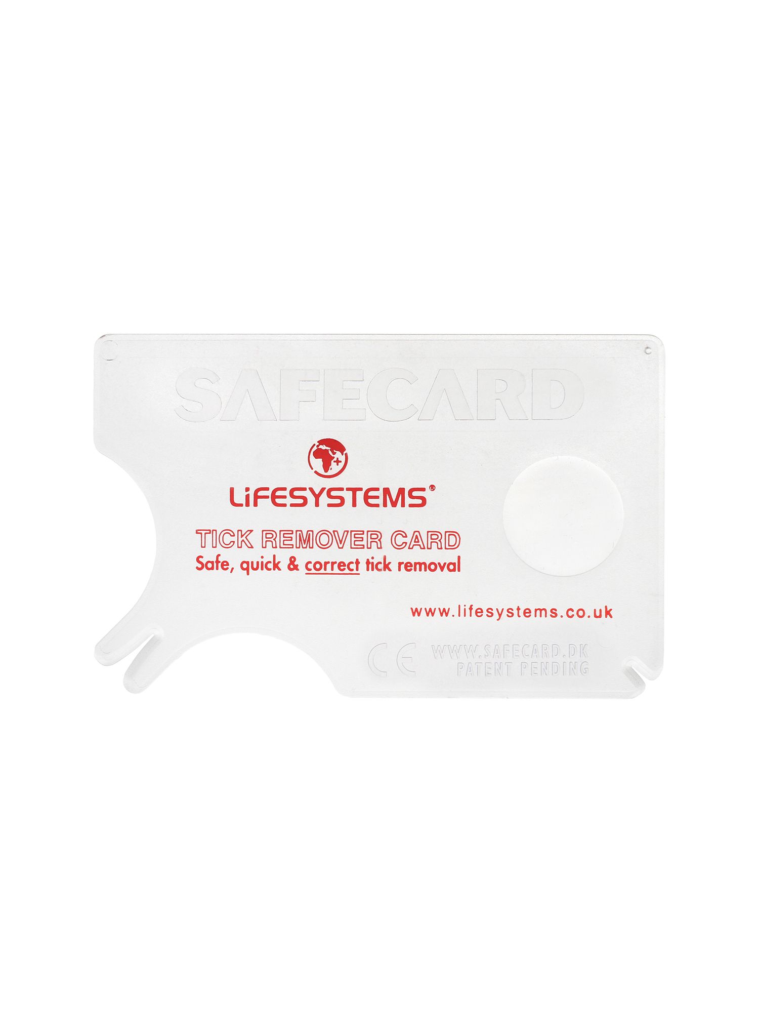 Karta na klíšťata Lifesystems Tick Remover Card