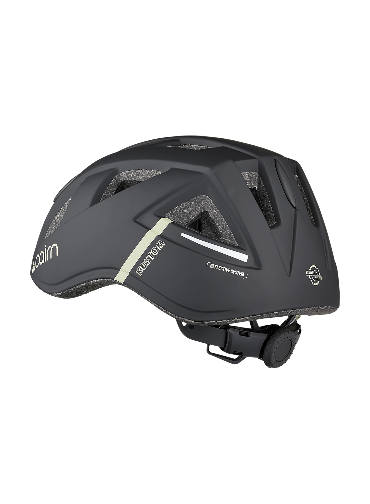 Cyklistická přilba pro děti Cairn Kustom - mat black agate gray