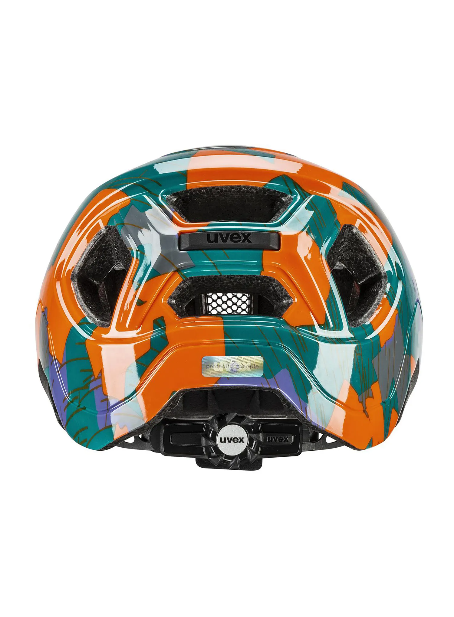 Cyklistická přilba pro děti Uvex React JR. - papaya camo