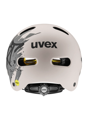 Cyklistická přilba pro děti Uvex Kid 4 Style Mips - dirt warm grey matt