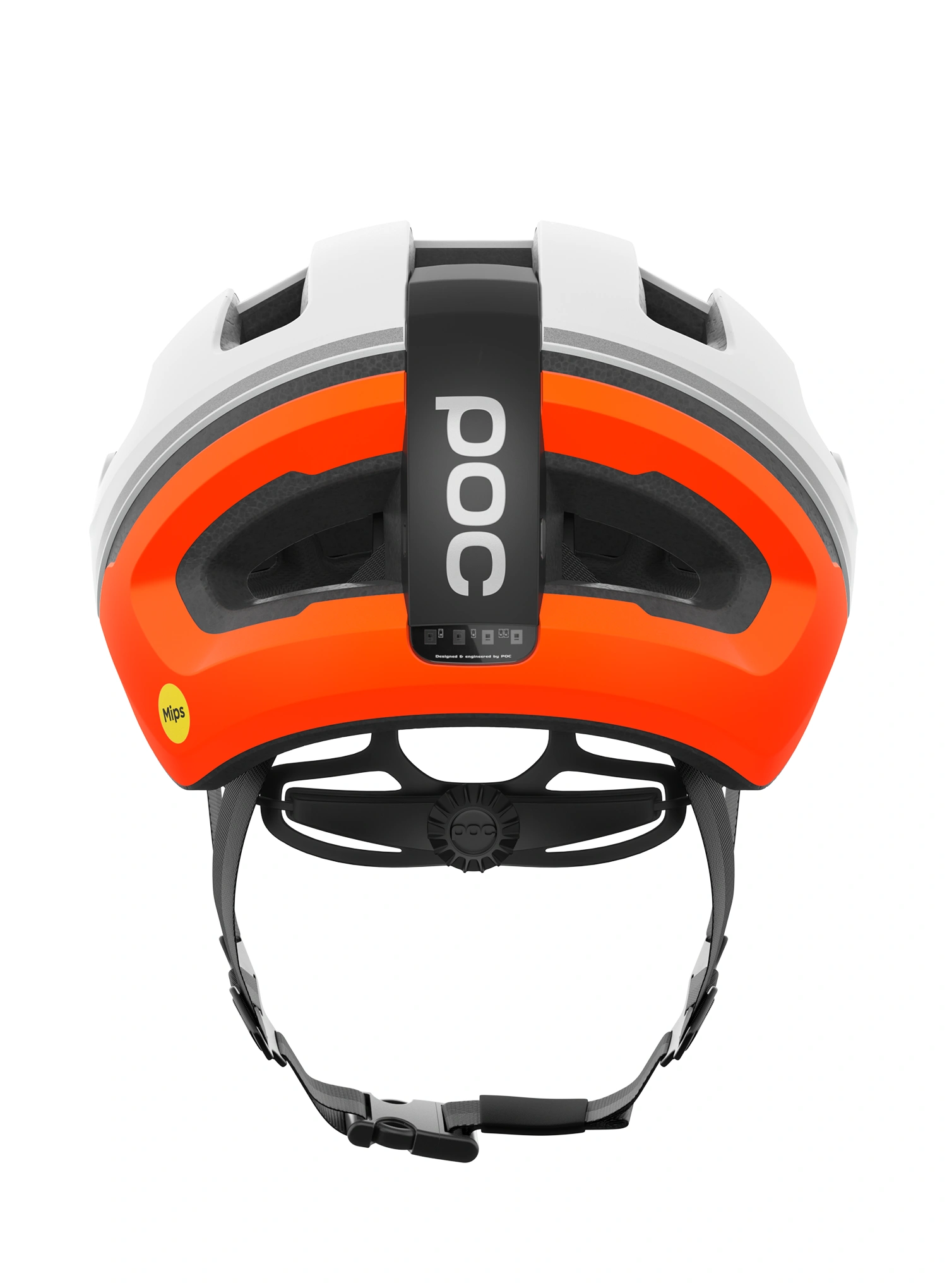 Přilba na kolo POC Omne Beacon Mips - hydro white/fluo orange matt