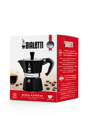 Cestovní kávovar Bialetti Moka Express 1TZ - black