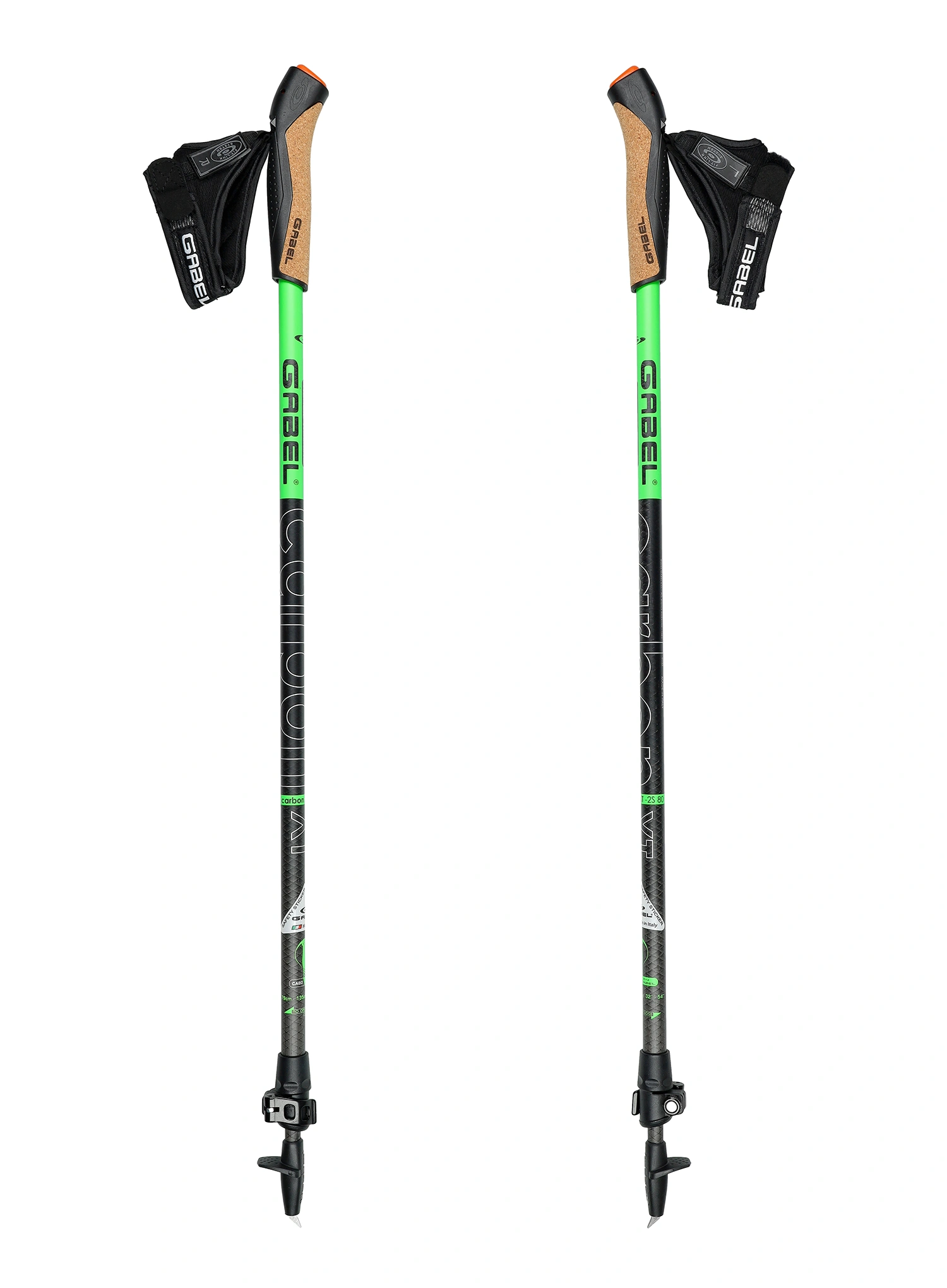 Nordic walking hůlky Gabel Carbon XT 2S-80 F.L.