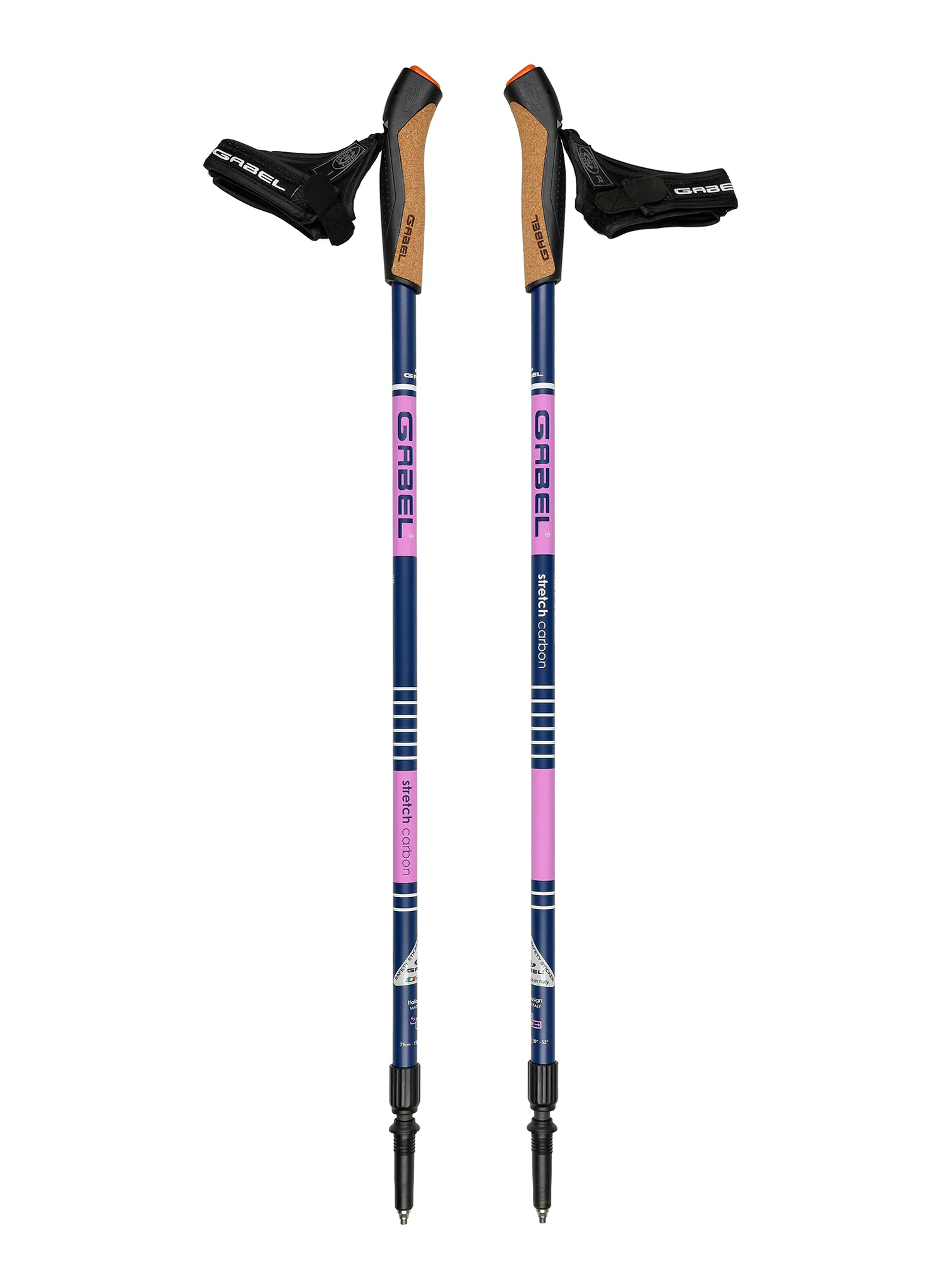 Nordic walking hůlky Gabel Stretch Carbon - lilac