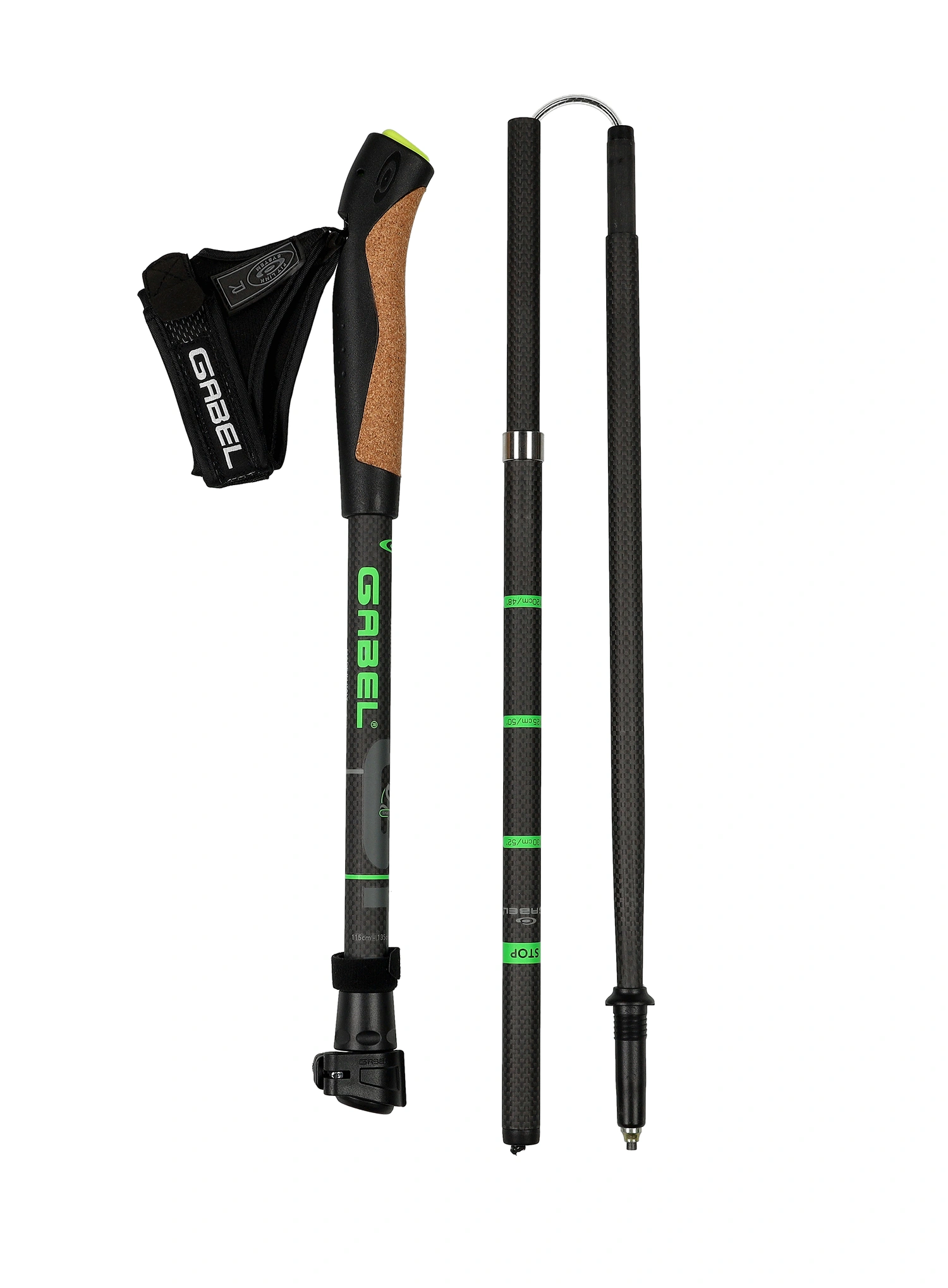 Trekingové hůlky karbonové Gabel Springbok XTL