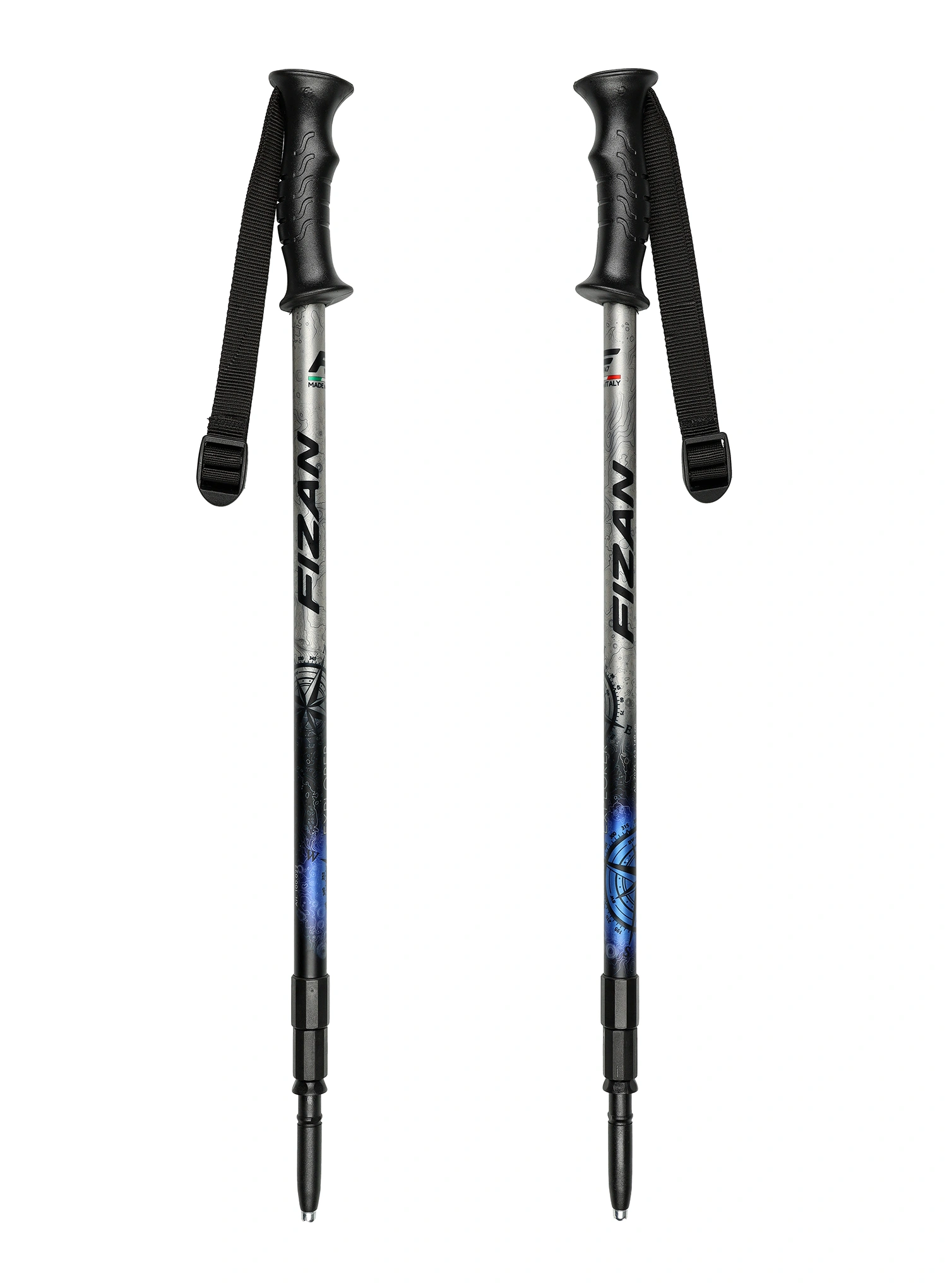 Trekové hole Fizan Explorer - blue/beige