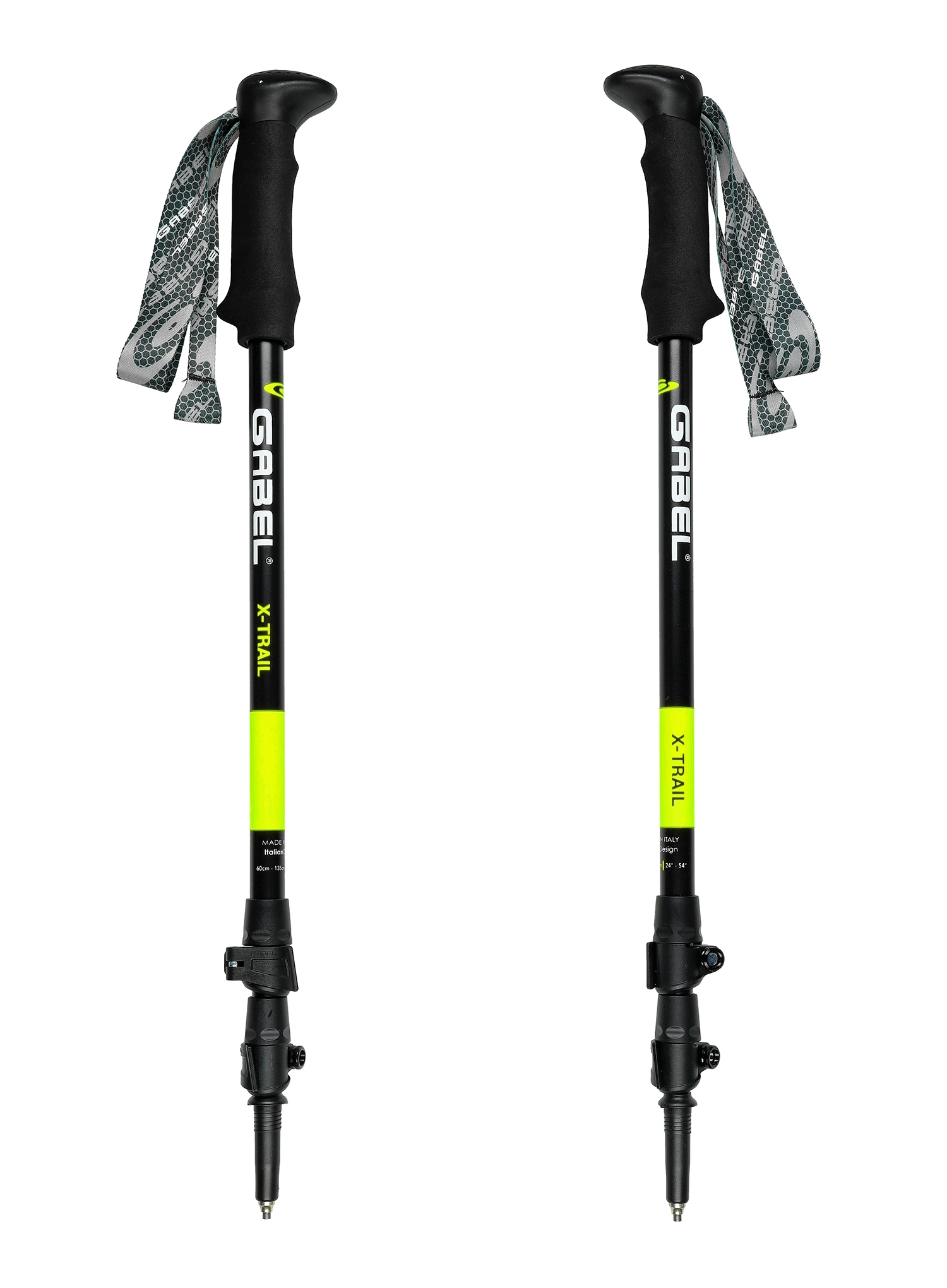 Trekové hole Gabel X-Trail - lime