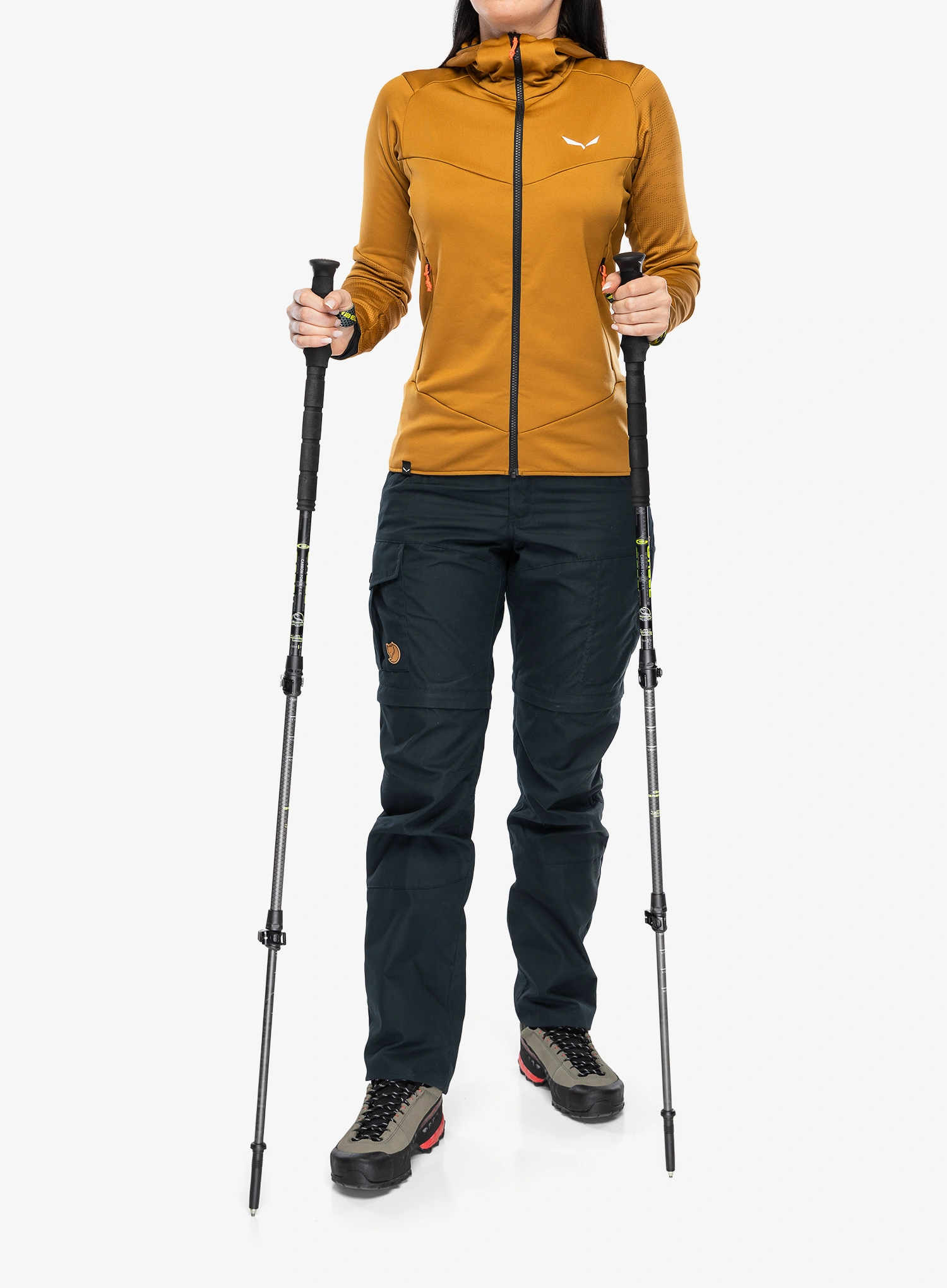 Trekingové hůlky karbonové Gabel Carbon Force FLK - black