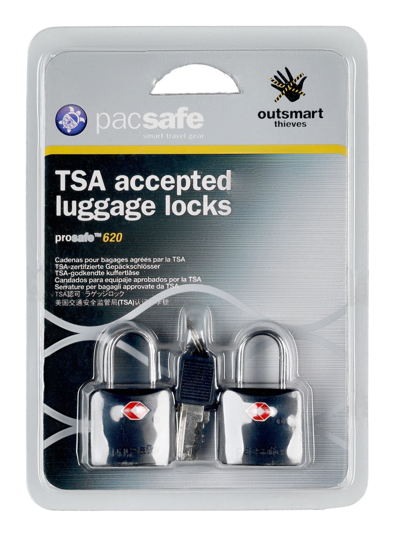 Visací zámky Pacsafe Prosafe 620 - black