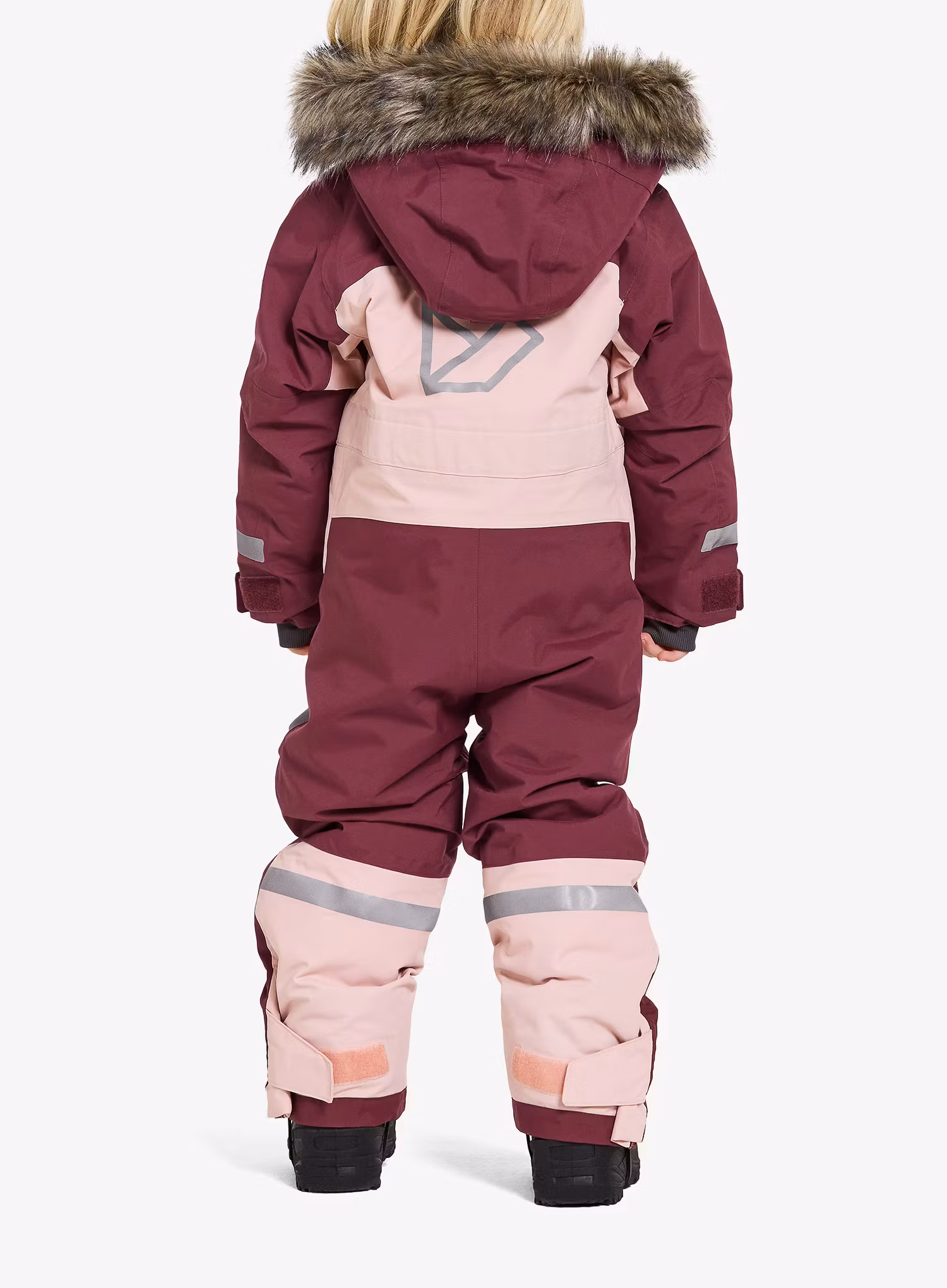 Dívčí kombinézy Didriksons Bjarven Coverall 3 - dusty pink