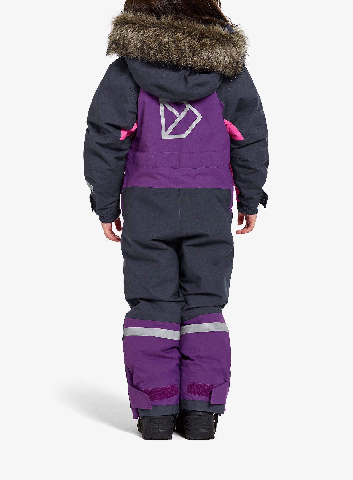 Dívčí kombinézy Didriksons Bjarven Coverall 3 - royal purple